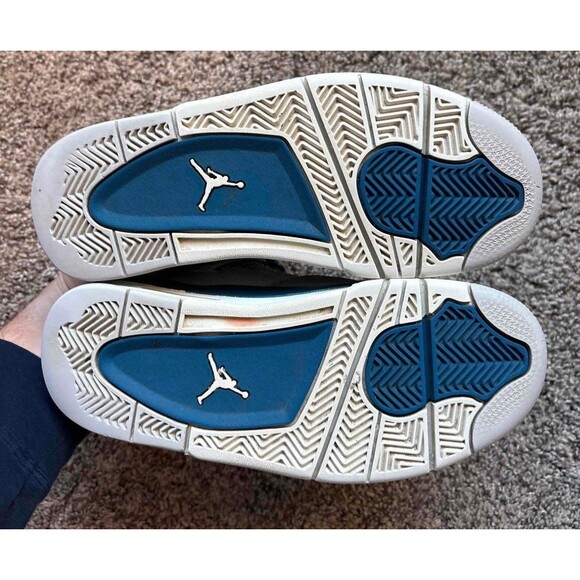 Nike Air Jordan 4 Retro 2024 Military Blue Size 4.5 Youth (Size 6 Women's) - Picture 5 of 7